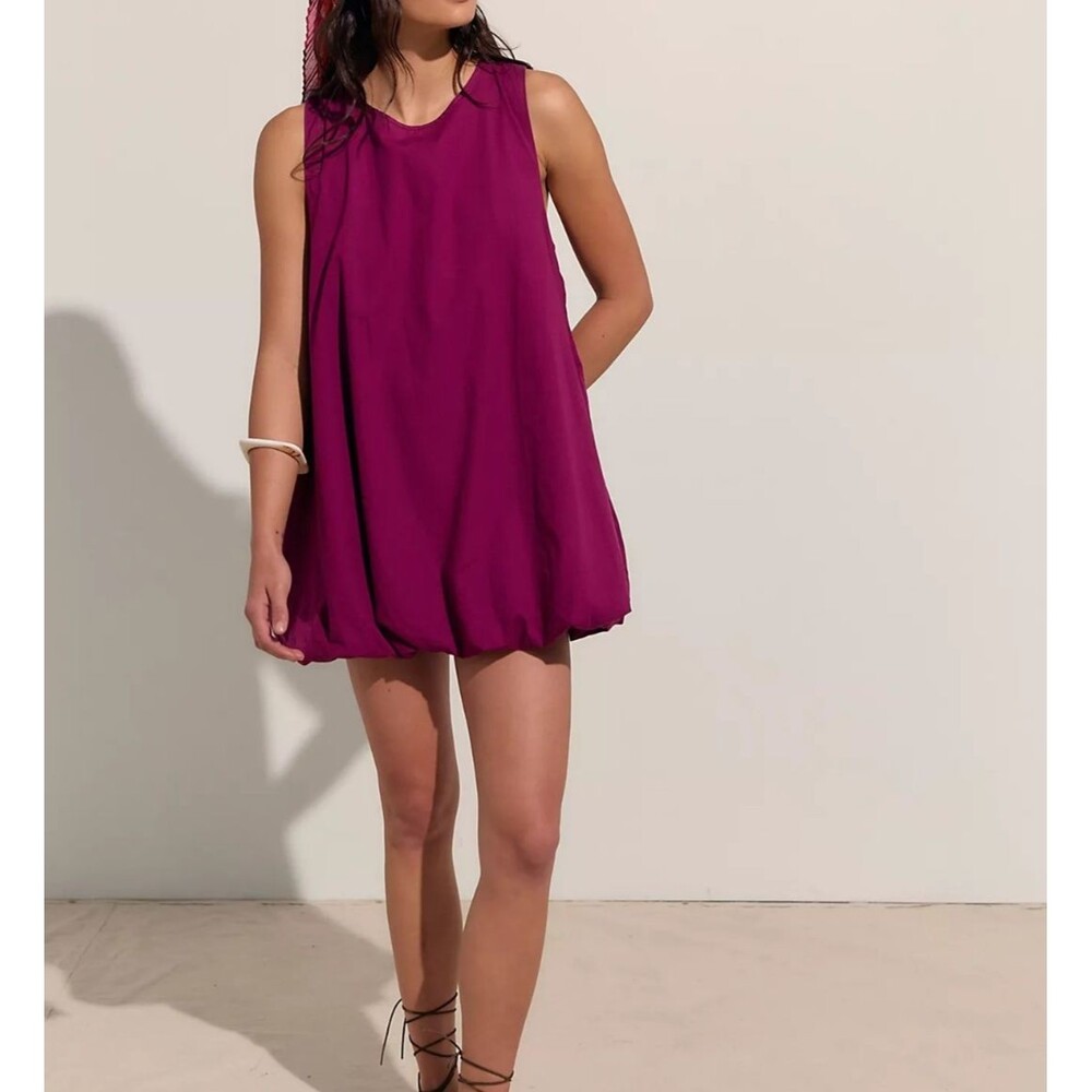 Free People Free-est Struttin' Bubble Mini Dress Sleeveless Cotton S 290589